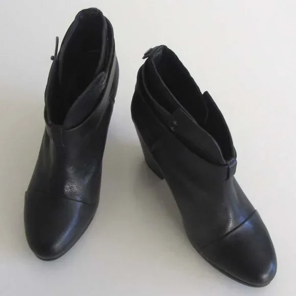 RAG & BONE Harrow strap block heel booties 37 / 7 US - Picture 2 of 8